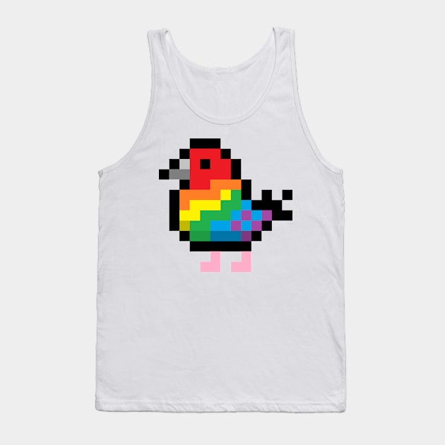 Rainbirb Tank Top by OneQueasyCrow